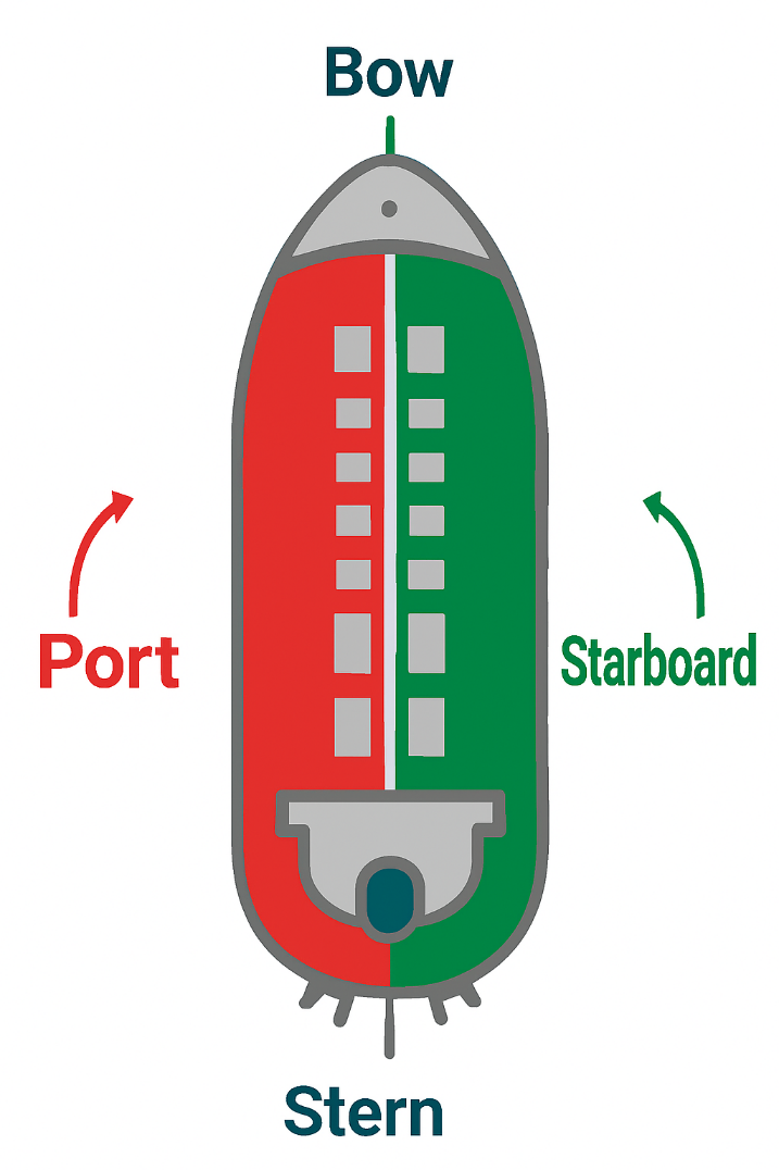 真上から見た船のイメージ図