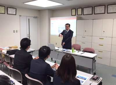 商工中金横浜支店の研修会にて中田社長が講義を行いました。